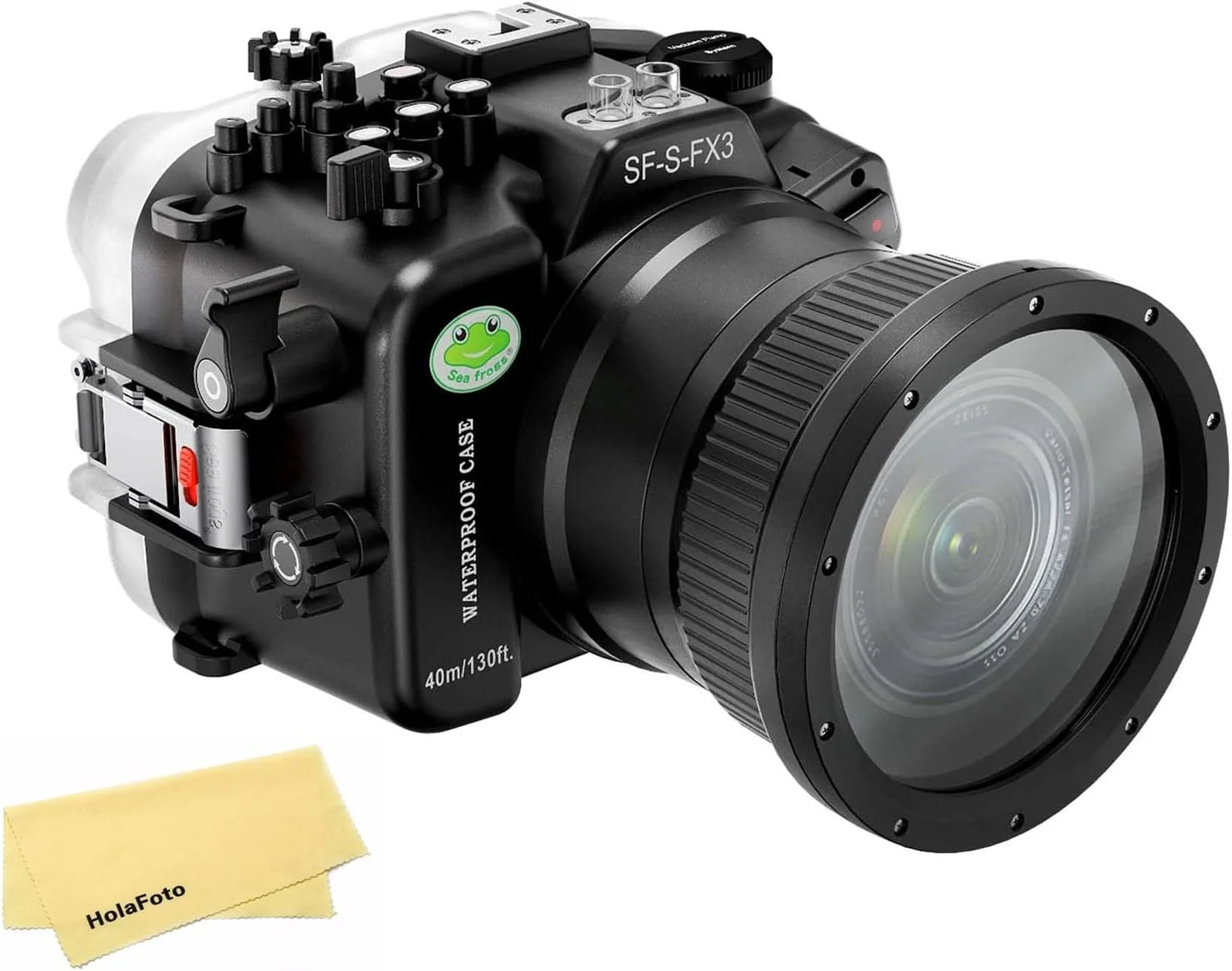 محفظه ضد آب سی فراگز برای دوربین سونی آلفا FX3 I FX30 [40M/130FT] مناسب غواصی برای دوربین سونی ILME-FX3 I FX30 + لنزهای FE 28-70mm F3.5-5.6, 24-70mm f/4, 16-35mm f/4, 50mm f/1.2