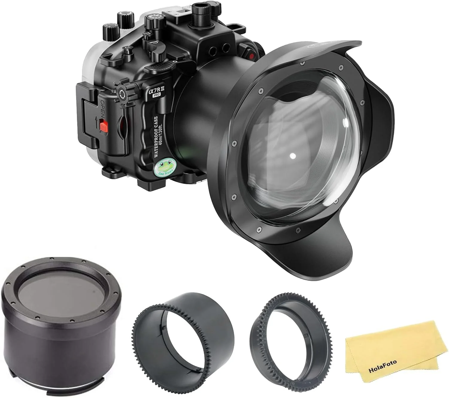 محفظه ضد آب Seafrogs برای Sony A7III A7R III + کیت پورت گنبدی 6 اینچی WA005A، کیس غواصی با پورت تخت برای Sony A7R3 A7M3 + 28-70mm F3.5-5.6, 24-70mm F2.8 GM محفظه ضد آب Seafrogs برای Sony A7III A7R III + کیت پورت گنبدی 6 اینچی WA005A، کیس غواصی با پورت تخت برای Sony A7R3 A7M3 + 28-70mm F3.5-5.6, 24-70mm F2.8 GM