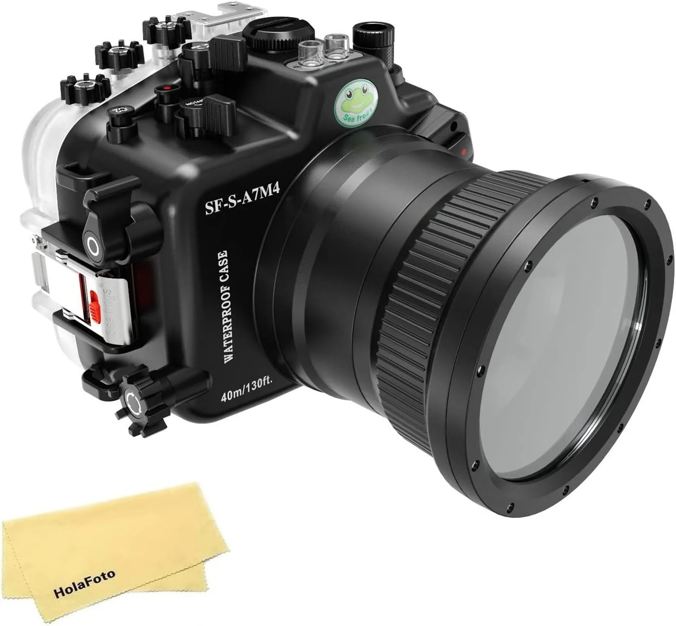 محفظه زیرآبی Seafrogs برای Sony A7M4 Alpha7 IV (ILCE-7M4 /a7 IV)، جعبه غواصی ضد آب [40M/130FT] برای Sony A7M4 A7 Mark IV A74، با پورت استاندارد