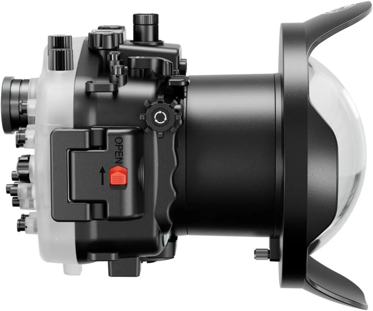 محفظه زیرآبی Seafrogs برای Sony A7iii A7riii + کیت پورت Dome WA005F [40m/130ft] جعبه ضد آب با Dome 6 اینچی برای Sony A7r3 A7m3+ 16-35mm F4, 28-70mm F3.5-5.6