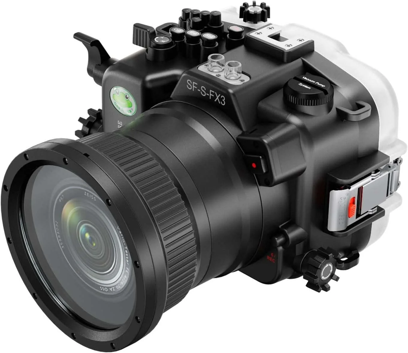 محفظه ضد آب سی فراگز برای دوربین سونی آلفا FX3 I FX30 [40M/130FT] مناسب غواصی برای دوربین سونی ILME-FX3 I FX30 + لنزهای FE 28-70mm F3.5-5.6, 24-70mm f/4, 16-35mm f/4, 50mm f/1.2