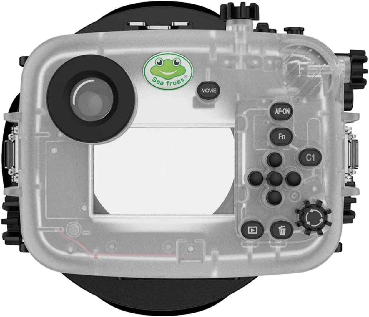 محفظه زیرآبی Seafrogs برای Sony a6700 با پورت Dome WA005F، جعبه ضد آب غواصی [40M/130FT] برای Sony ILCE-6700 با E 18-105mm F4، 28-60mm F4-5.6