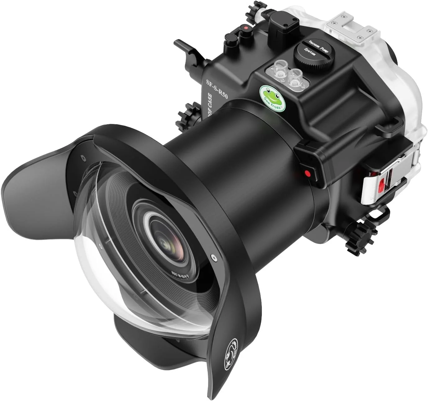 محفظه ضد آب SeaFrogs برای Canon EOS R50، جعبه ضد آب 40 متری با کیت پورت گنبدی بلند WA005A، جعبه غواصی ضد آب برای Canon R50+24-70mm f/2.8, EF 24-105mm f/4 محفظه ضد آب SeaFrogs برای Canon EOS R50، جعبه ضد آب 40 متری با کیت پورت گنبدی بلند WA005A، جعبه غواصی ضد آب برای Canon R50+24-70mm f/2.8, EF 24-105mm f/4