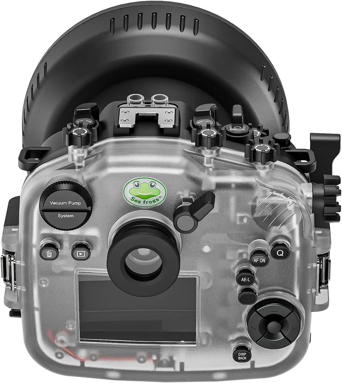 محفظه ضد آب Seafrogs برای Fuji XT5 [40M/130FT]، مناسب غواصی و عکاسی زیر آب برای Fujifilm xt5 با پورت بلند PL برای لنزهای XF 16-80mm f/4 R, XF 18-55mm f/2.8-4 R, XF 16-55mm f/2.8