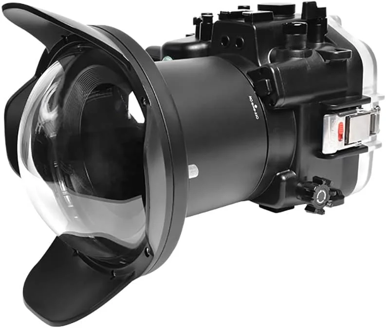 محفظه زیرآبی Seafrogs برای Canon EOS R5 + کیت پورت گنبدی WA005A 6 اینچی 40M/130FT محافظ ضد آب برای Canon R5+ لنز 24-105mm محفظه زیرآبی Seafrogs برای Canon EOS R5 + کیت پورت گنبدی WA005A 6 اینچی 40M/130FT محافظ ضد آب برای Canon R5+ لنز 24-105mm