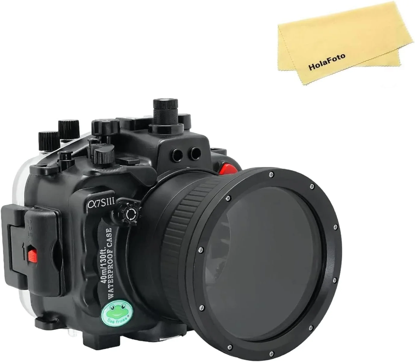 محفظه ضد آب حرفه ای SeaFrogs برای Sony A7S III [40m/130fit] کیس زیر آب برای Sony A7SIII A7S3 A7 SIII Alpha 7S III+28-70mm F3.5-5.6, 16-35mm F/4