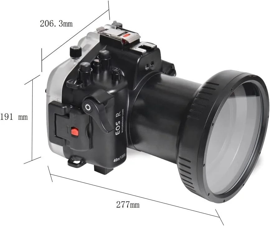 محفظه ضد آب Seafrogs برای Canon EOS R مناسب غواصی حرفه ای برای Canon EOSR+24-105mm/ 16-35mm/ 24-70mm لنز برای عکاسی و فیلمبرداری زیر آب محفظه ضد آب Seafrogs برای Canon EOS R مناسب غواصی حرفه ای برای Canon EOSR+24-105mm/ 16-35mm/ 24-70mm لنز برای عکاسی و فیلمبرداری زیر آب