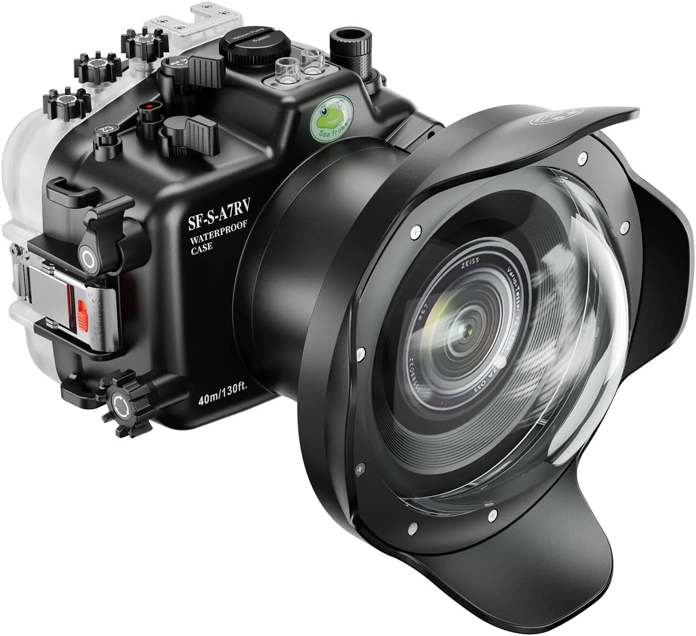 محفظه دوربین زیر آب Sea frogs سازگار با Sony A7RV برای FE 24-70 F4 ZA OSS با لنز واید انگل Fisheye حداکثر عمق غواصی IPX8 40 متری محفظه ضد آب دوربین A7R-5 برای غواصی A7R-V محفظه دوربین زیر آب Sea frogs سازگار با Sony A7RV برای FE 24-70 F4 ZA OSS با لنز واید انگل Fisheye حداکثر عمق غواصی IPX8 40 متری محفظه ضد آب دوربین A7R-5 برای غواصی A7R-V