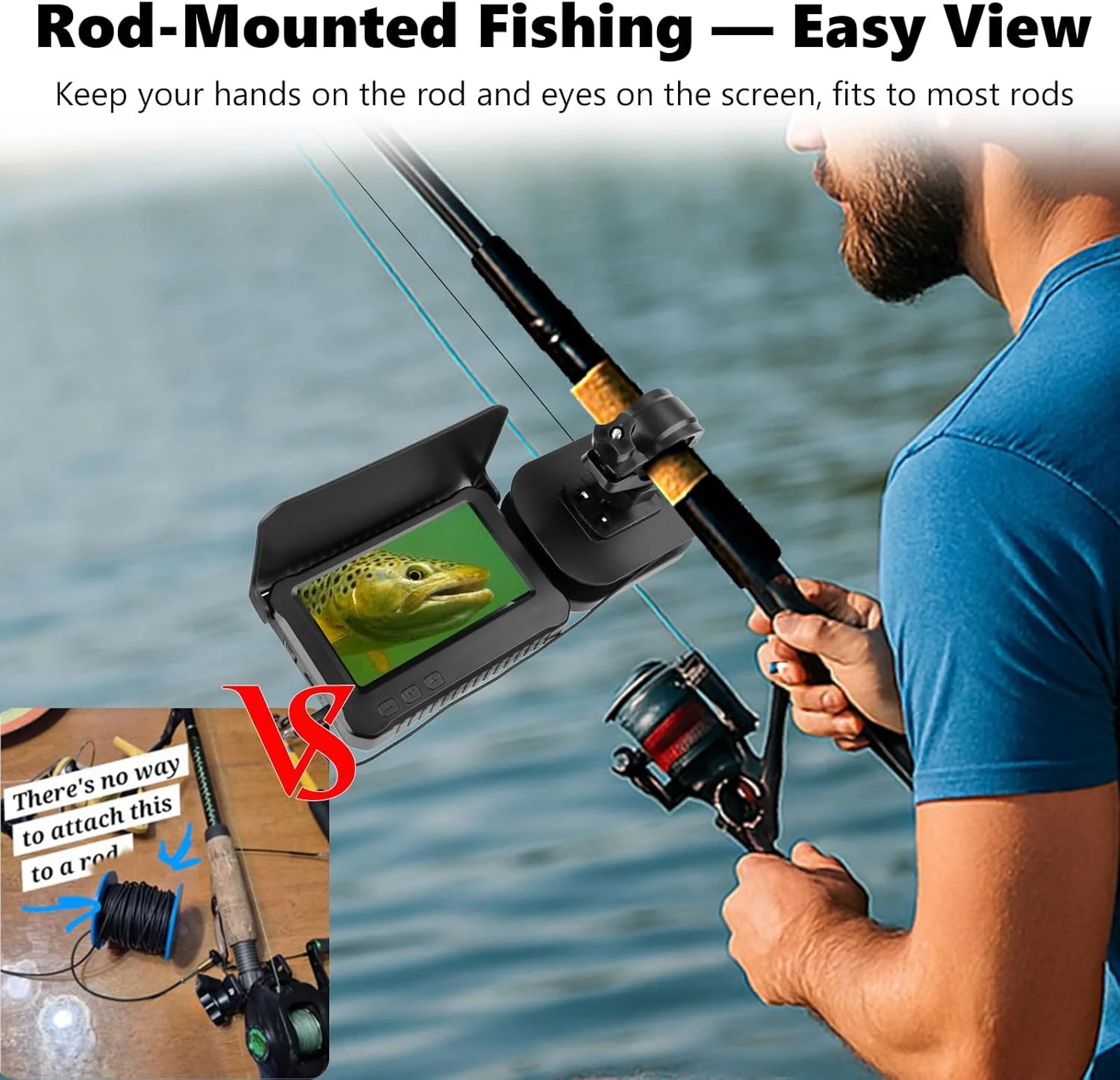 دوربین ماهیگیری زیرآبی 3 در 1 با صفحه نمایش 4.3 اینچی IPS و کیفیت 1000TVL، قابل حمل، مناسب برای ماهیگیری روی یخ، قایق و کایاک، دارای چراغ های IR پنج حالته و پورت USB-C دوربین ماهیگیری زیرآبی 3 در 1 با صفحه نمایش 4.3 اینچی IPS و کیفیت 1000TVL، قابل حمل، مناسب برای ماهیگیری روی یخ، قایق و کایاک، دارای چراغ های IR پنج حالته و پورت USB-C