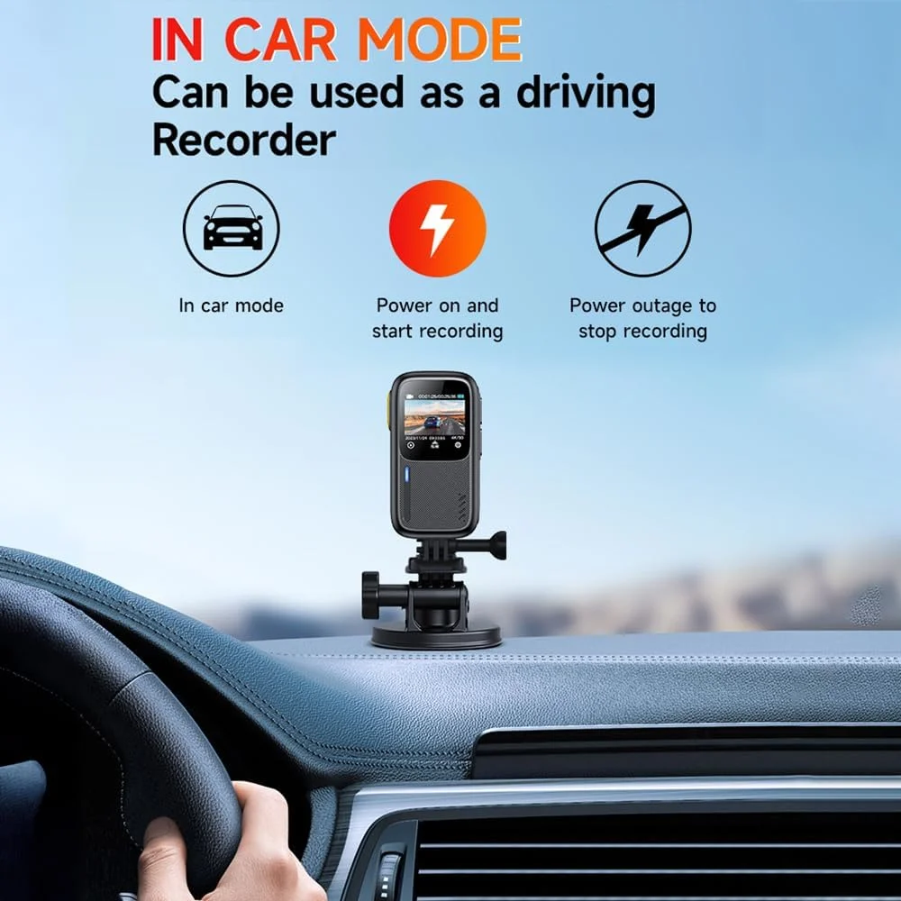 دوربین ورزشی 4K30FPS با WiFi، صفحه نمایش دوگانه، لرزشگیر 6 محوره، کنترل لمسی، کنترل از راه دور با APP، محفظه ضد آب برای زیر آب تا عمق 30 متر، باتری داخلی برای موج سواری و غواصی دوربین ورزشی 4K30FPS با WiFi، صفحه نمایش دوگانه، لرزشگیر 6 محوره، کنترل لمسی، کنترل از راه دور با APP، محفظه ضد آب برای زیر آب تا عمق 30 متر، باتری داخلی برای موج سواری و غواصی