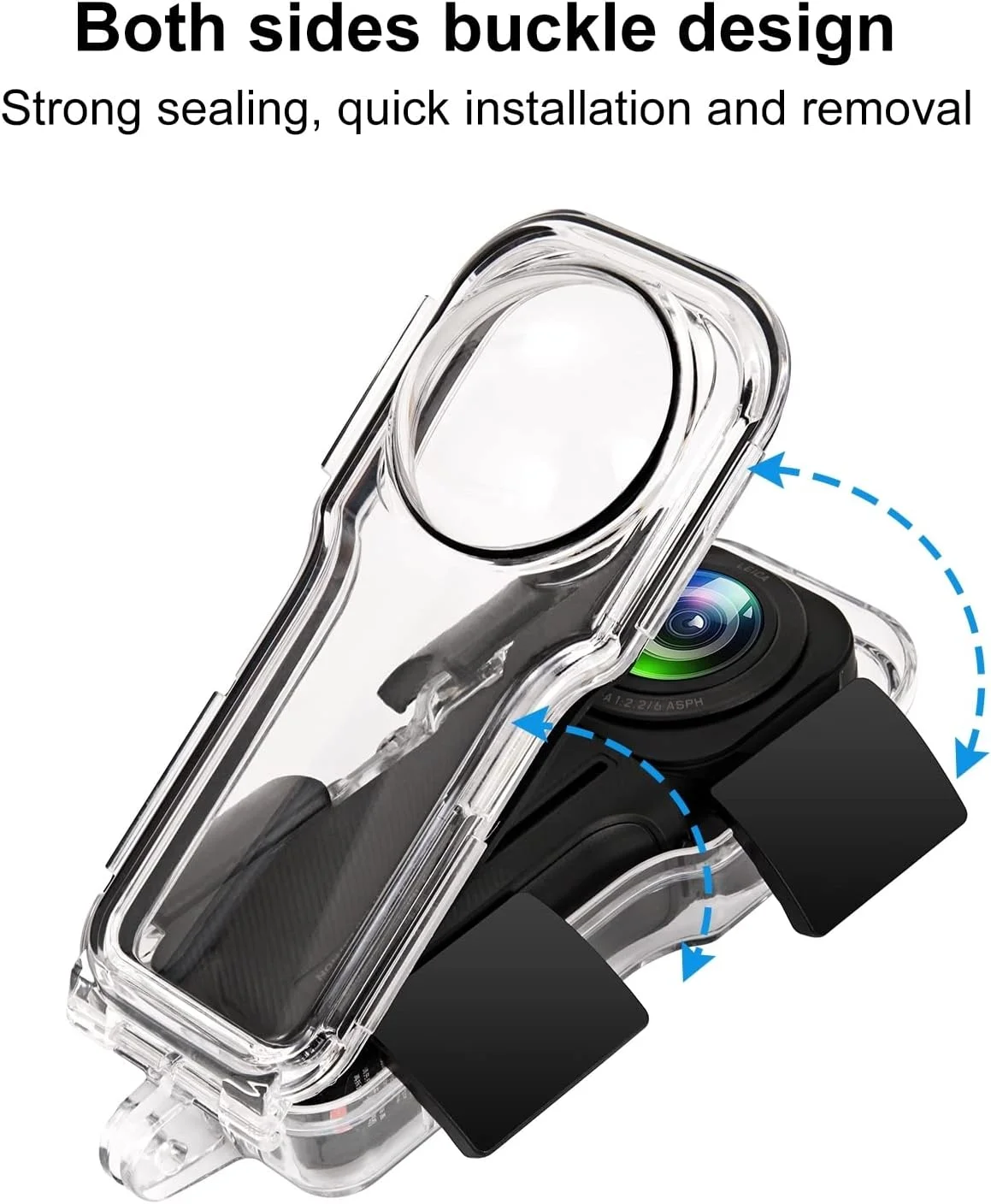 محفظه غواصی PULUZ 40 متری برای Insta360 One RS 1-Inch 360 Edition - کاور ضد آب زیر آب با بدنه PC - لوازم جانبی ضروری دوربین