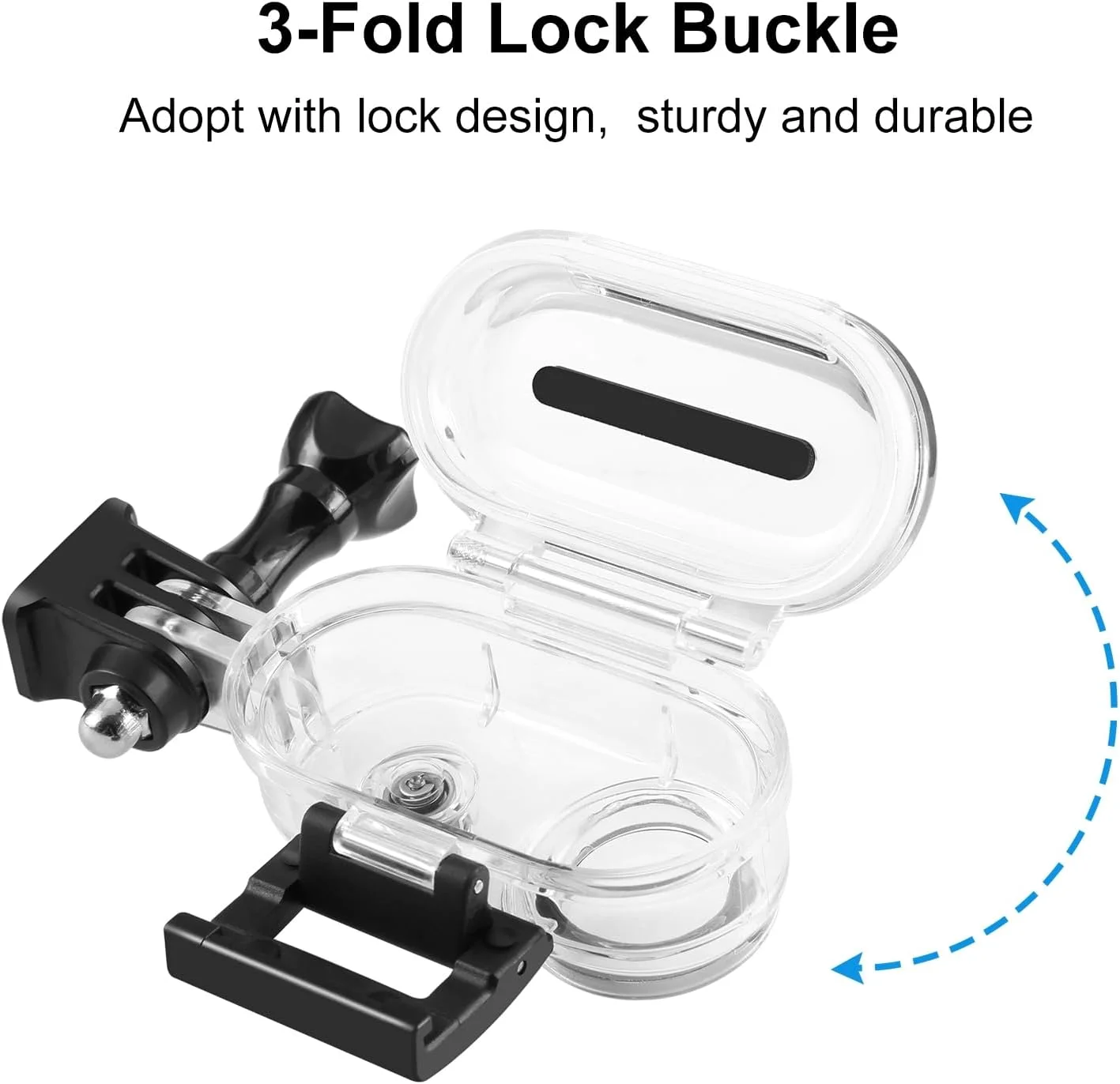 محفظه غواصی PULUZ 40 متری برای Insta360 GO 3 / GO 3S، محفظه ضد آب زیر آب برای دوربین های ورزشی Insta 360 GO 3S/GO 3، محفظه محافظ غواصی برای غواصی، موج سواری، شنا و اسکی