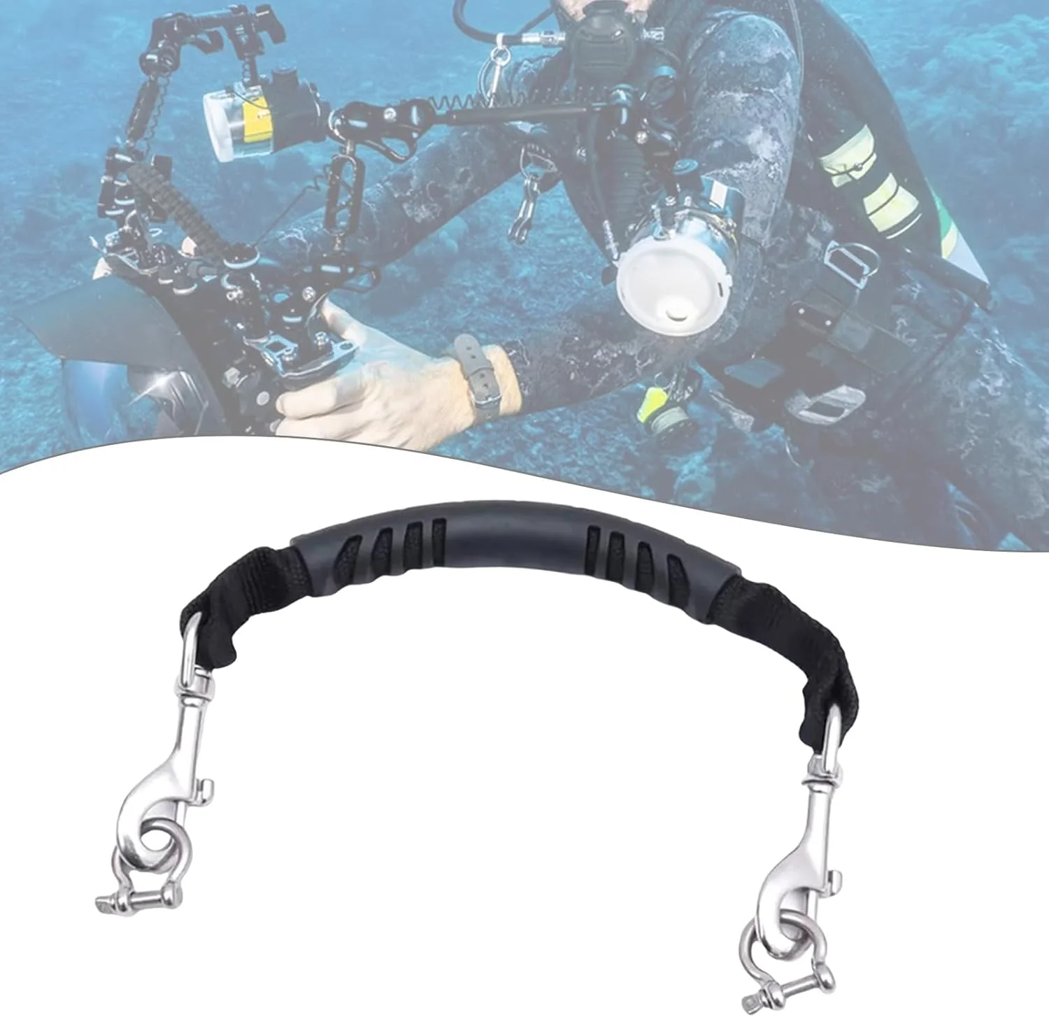 بند حمل محفظه دوربین زیر آب، جایگزین بند ضدآب، دسته نرم، طناب دسته دوربین غواصی بادوام