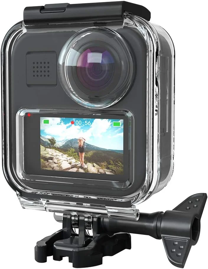 محفظه ضد آب لمسی برای دوربین Gopro Max 360 (2019)، پوسته محافظ غواصی زیر آب 20 متری/65 فوتی برای لوازم جانبی دوربین GoPro Max (سازگار با MAX 360 V2 2025/MAX2 نیست)