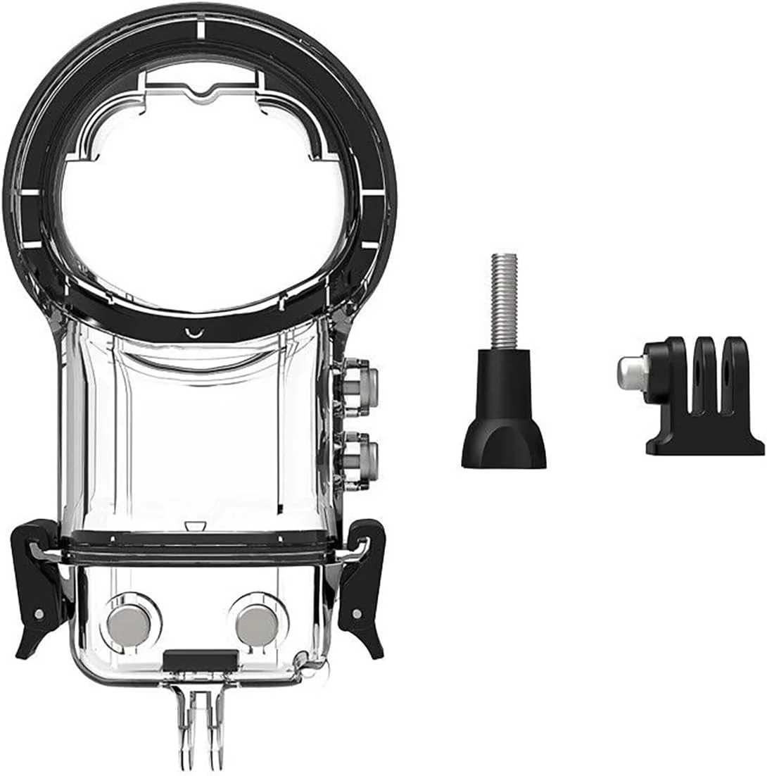 محفظه غواصی 30 متری با درپوش لنز سیلیکونی برای دوربین اکشن اینستا360 X3، محفظه ضد آب با لوازم جانبی براکت، مناسب برای عکاسی در عمق 30 متر