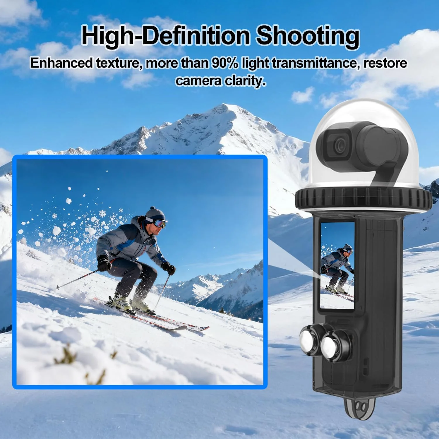 محفظه محافظ ضد آب برای DJI Osmo Pocket 3 - مشکی (40 متر) محفظه محافظ ضد آب برای DJI Osmo Pocket 3 - مشکی (40 متر)