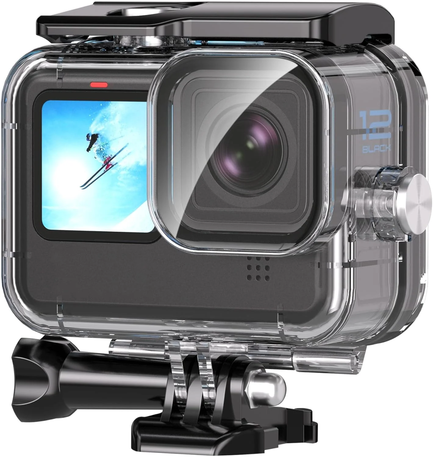 محفظه ضد آب برای دوربین های اکشن Hero 13 12 11 10 9 Black، محفظه محافظ غواصی زیر آب 70 متری