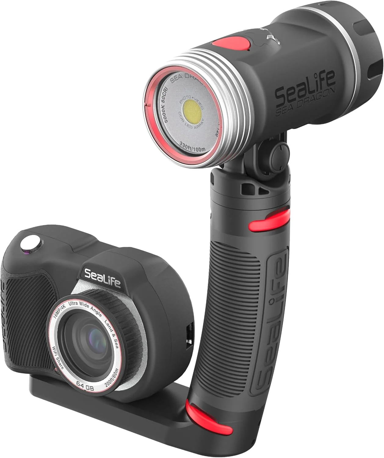 ست هدیه دوربین زیرآبی SeaLife Micro 3.0 Limited Edition Explorer برای عکاسی و فیلمبرداری، راه اندازی آسان، شامل نور Sea Dragon 2300 Photo-Video ست هدیه دوربین زیرآبی SeaLife Micro 3.0 Limited Edition Explorer برای عکاسی و فیلمبرداری، راه اندازی آسان، شامل نور Sea Dragon 2300 Photo-Video