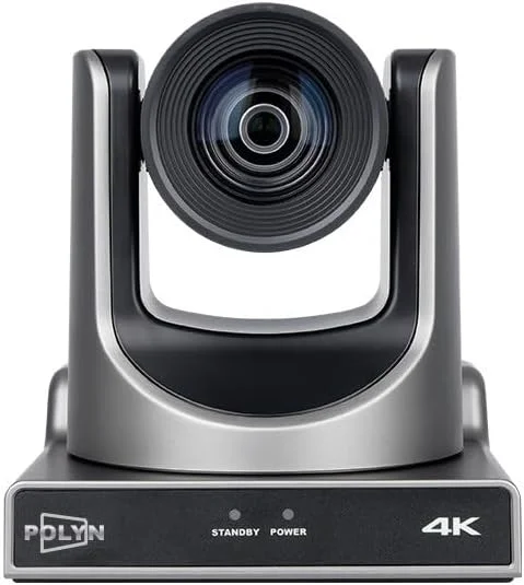 دوربین ردیابی هوش مصنوعی 4K، وب کم فوق العاده با کیفیت 60 هرتز با ردیابی خودکار چهره، دوربین کنفرانس ویدیویی برای پخش زنده و جلسات حرفه ای