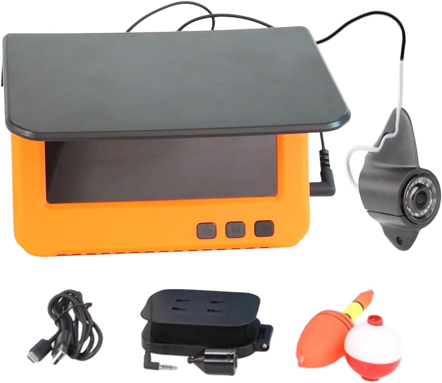 مانیتور LCD حرفه ای 4.3 اینچی دوربین ماهی یاب زیر آب با کابل 30 متری برای قایق های دریاچه یخ ماهیگیری