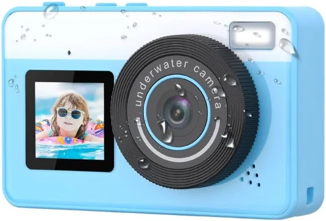 دوربین دیجیتال ضد آب مافیتی مناسب غواصی تا عمق 3 متر، دوربین دیجیتال شناور و جمع و جور برای کودکان، نوجوانان و بزرگسالان، مناسب موج سواری، شنا و قایقرانی، آبی