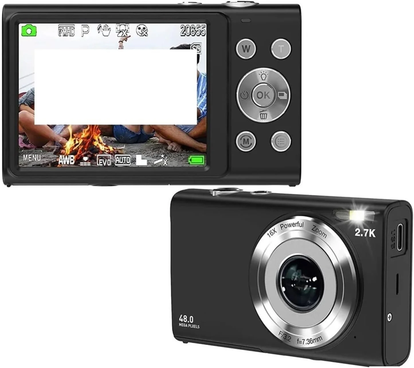 دوربین اکشن، دوربین دیجیتال اتوماتیک HD با صفحه نمایش بزرگ، دوربین فیلمبرداری برای عکاسی، غواصی، دوچرخه سواری و وبلاگ نویسی (مشکی - بدون کارت حافظه) دوربین اکشن، دوربین دیجیتال اتوماتیک HD با صفحه نمایش بزرگ، دوربین فیلمبرداری برای عکاسی، غواصی، دوچرخه سواری و وبلاگ نویسی (مشکی - بدون کارت حافظه)