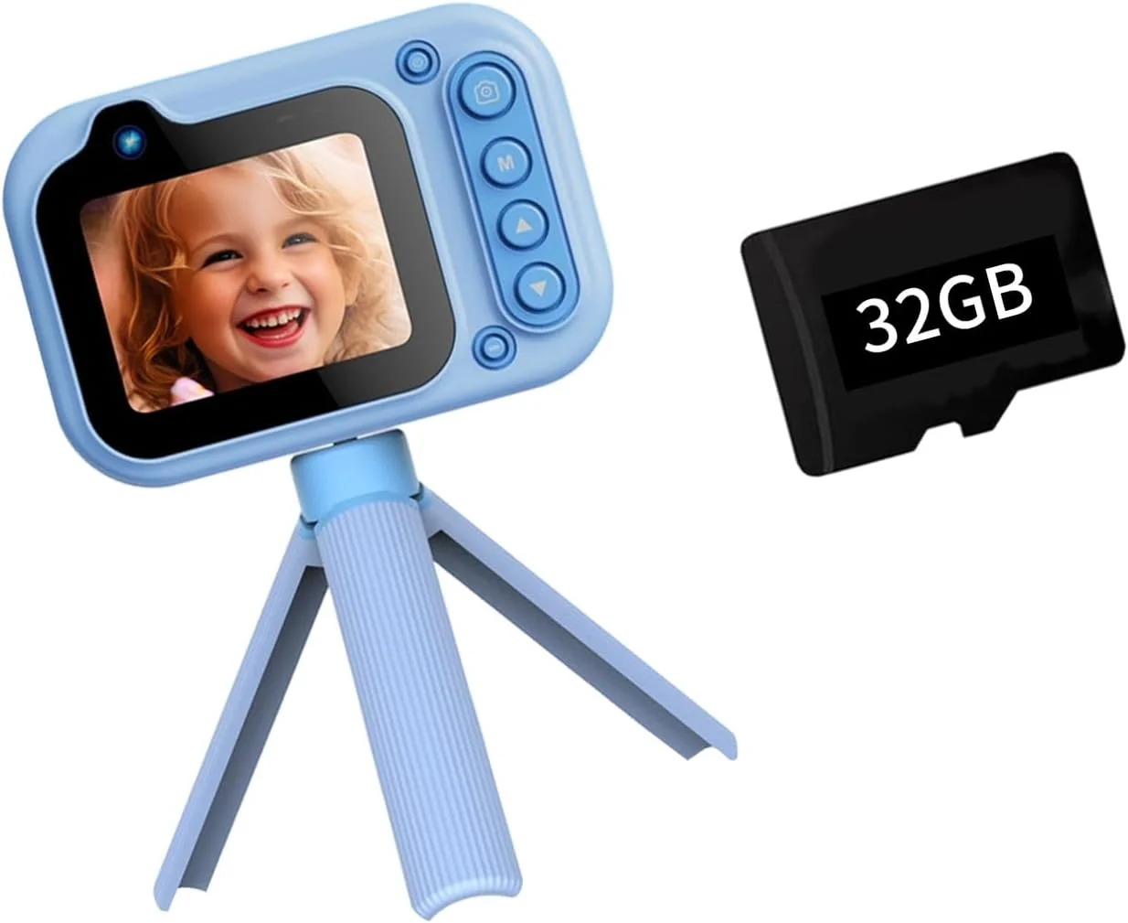 دوربین دو لنز 2K کودکانه با قابلیت فیلمبرداری در زیر آب، حافظه 32 گیگابایتی، عملکرد تا عمق 3 متری، پخش MP3 و زوم 10 برابر مناسب غواصی و شنا