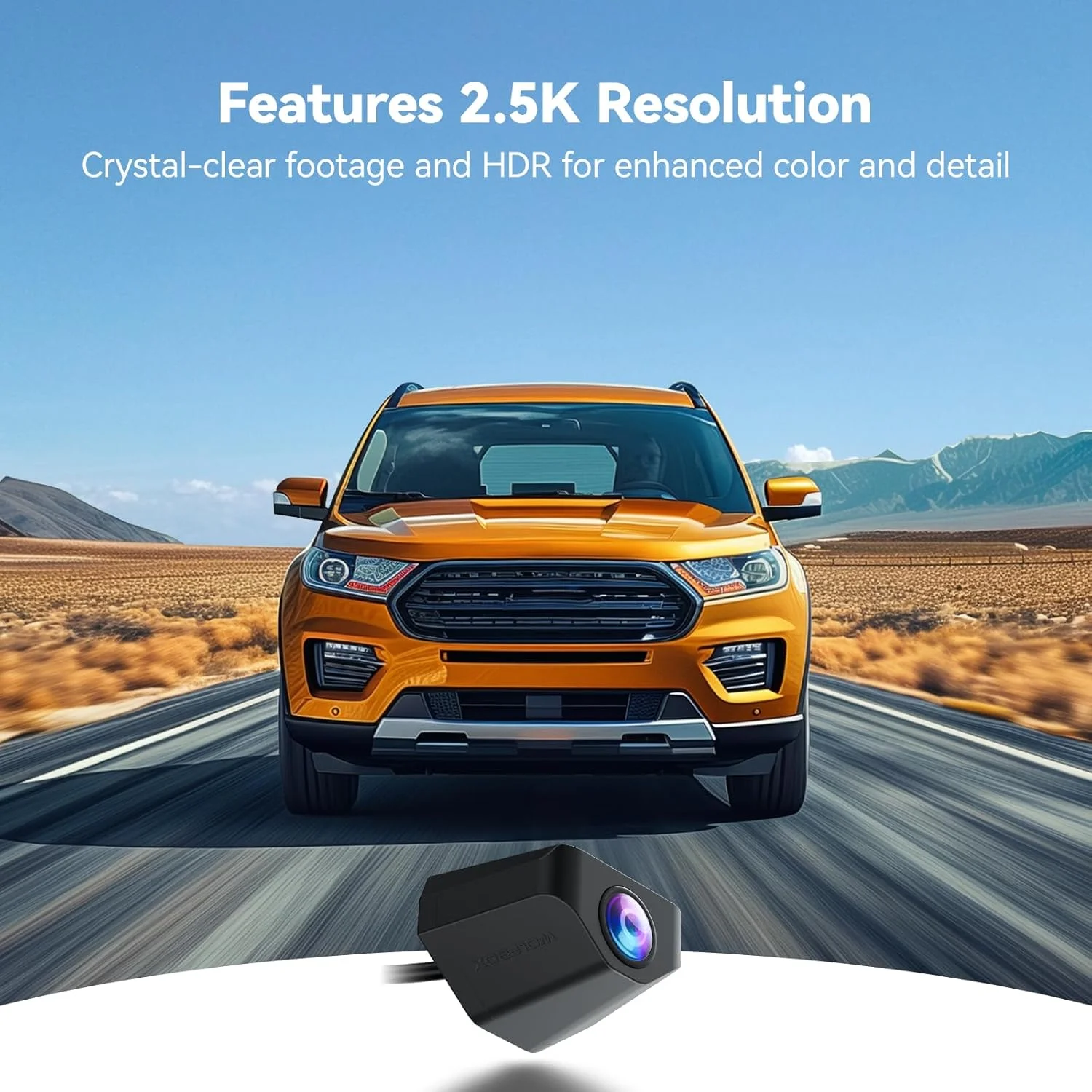 دوربین دنده عقب سپر WOLFBOX G900 Tripro، دوربین دید عقب HDR ضد آب 2.5K