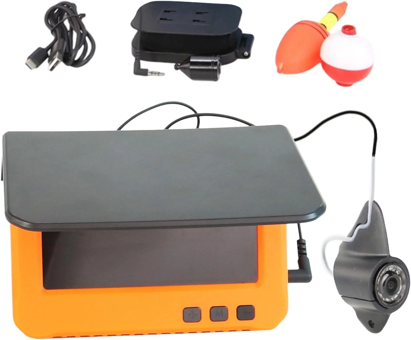 دوربین ماهیگیری ضد آب با کابل 15 متری و مانیتور LCD 4.3 اینچی برای اکتشافات آبی عمیق، ماهیگیری در یخ و ردیابی ماهی در زیر آب دوربین ماهیگیری ضد آب با کابل 15 متری و مانیتور LCD 4.3 اینچی برای اکتشافات آبی عمیق، ماهیگیری در یخ و ردیابی ماهی در زیر آب