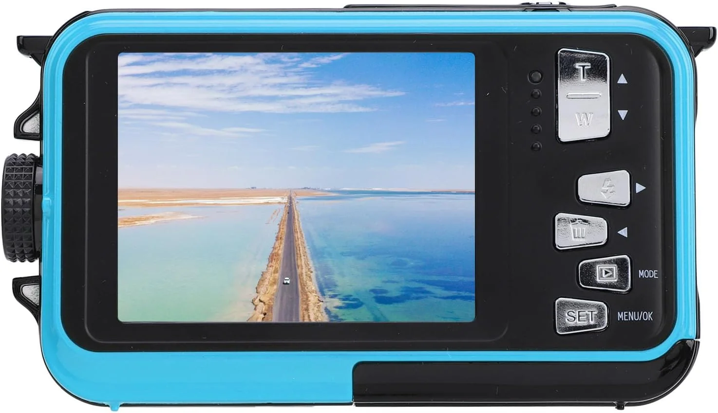 دوربین ضد آب، دوربین 48 مگاپیکسل با فوکوس خودکار تا عمق 3.3 متری، دوربین دیجیتال 16X برای غواصی، قابل ارتقا تا 128 گیگابایت (SENECESLIv49g5s7n1u-13)