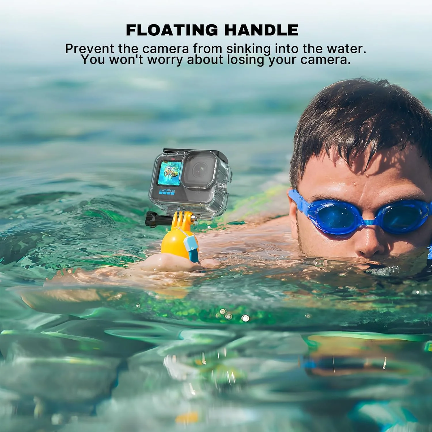 کیت لوازم جانبی محفظه ضد آب HONGDAK 16 در 1 برای Gopro Hero 12 11 10 9 Black، کیت غواصی محفظه محافظ زیر آب 60 متری با دسته شناور، روکش لنز، فیلترها، درج های ضد مه کیت لوازم جانبی محفظه ضد آب HONGDAK 16 در 1 برای Gopro Hero 12 11 10 9 Black، کیت غواصی محفظه محافظ زیر آب 60 متری با دسته شناور، روکش لنز، فیلترها، درج های ضد مه