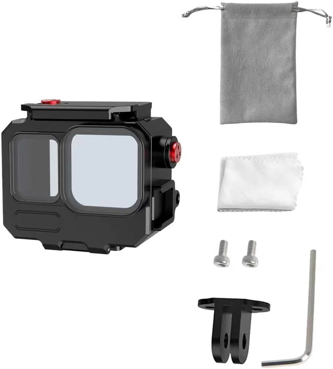 محفظه غواصی آلیاژ آلومینیوم Insta 360 Ace Pro/Ace Pro 2، محافظ ضد آب 80 متری با لوازم جانبی براکت