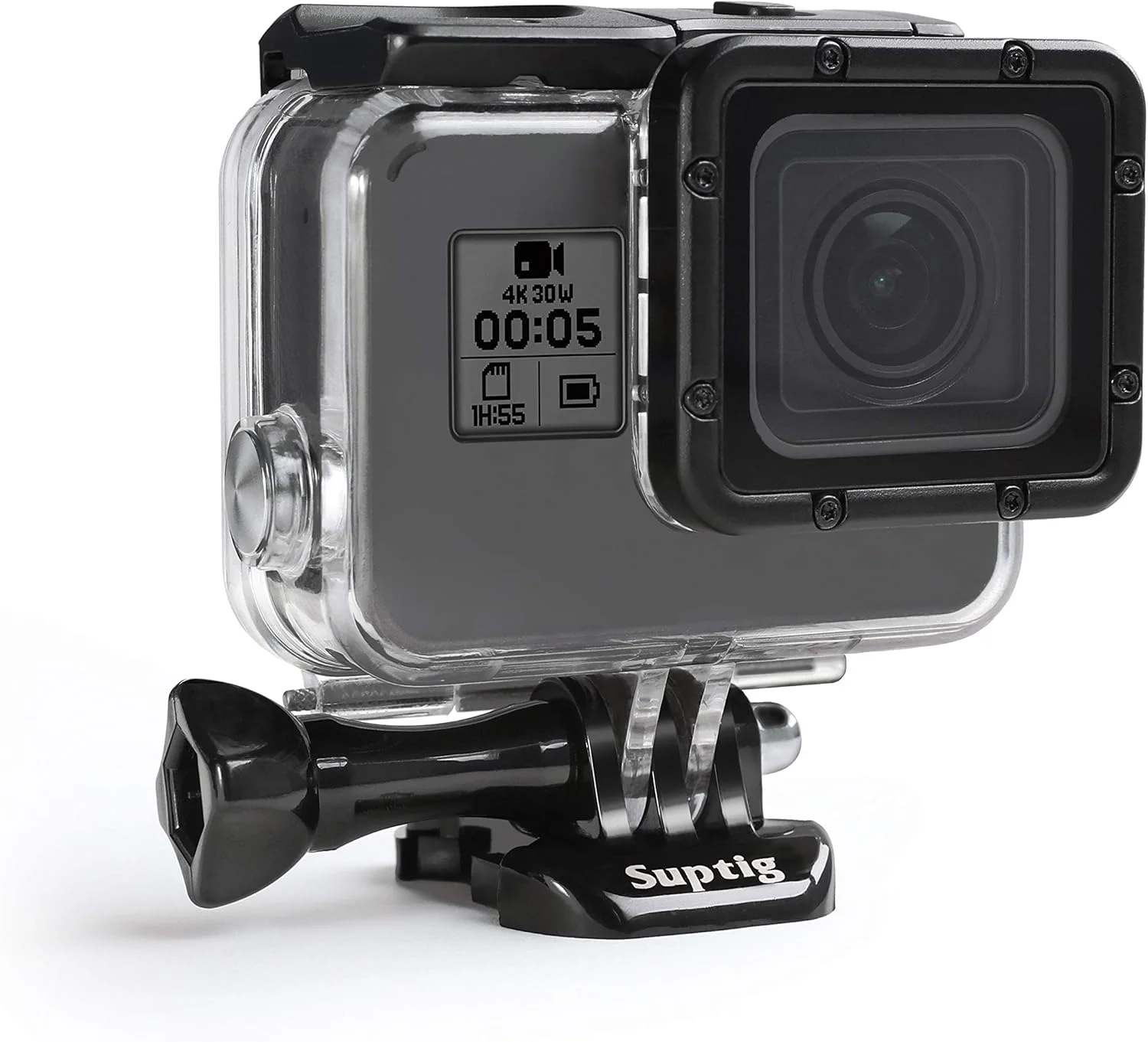 محفظه ضد آب Suptig برای دوربین های اکشن Gopro Hero 7 Black, Hero 6, Hero 5 و 2018 تا عمق 45 متری