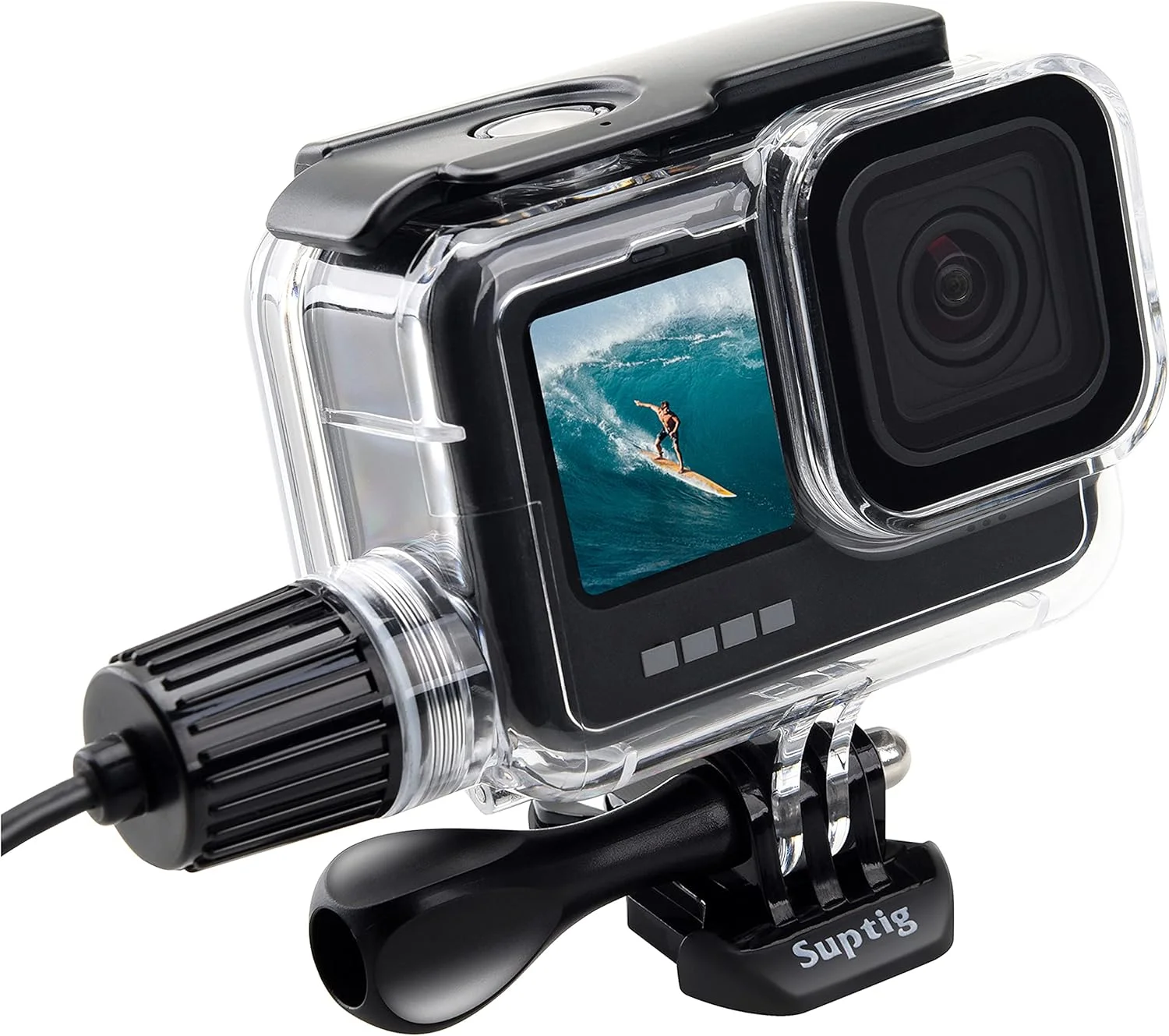 محفظه ضد آب Suptig برای GoPro Hero 13-9، غواصی تا عمق 50 متر