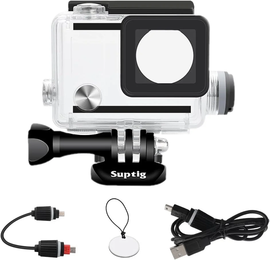 محفظه ضد آب شارژی Suptig برای دوربین های اکشن GoPro Hero 4 Hero 3+ Hero 3 برای شارژ زیر آب تا عمق 40 متر