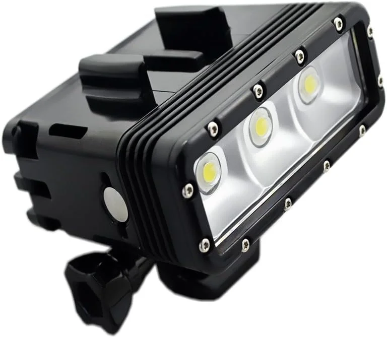 چراغ غواصی ضد آب Suptig با نور LED و باتری دوگانه، سازگار با دوربین های اکشن GoPro Hero 8 Hero 7 Hero 6 Hero 5 Hero 4 و سایر دوربین های اکشن، ضد آب تا عمق 45 متر چراغ غواصی ضد آب Suptig با نور LED و باتری دوگانه، سازگار با دوربین های اکشن GoPro Hero 8 Hero 7 Hero 6 Hero 5 Hero 4 و سایر دوربین های اکشن، ضد آب تا عمق 45 متر