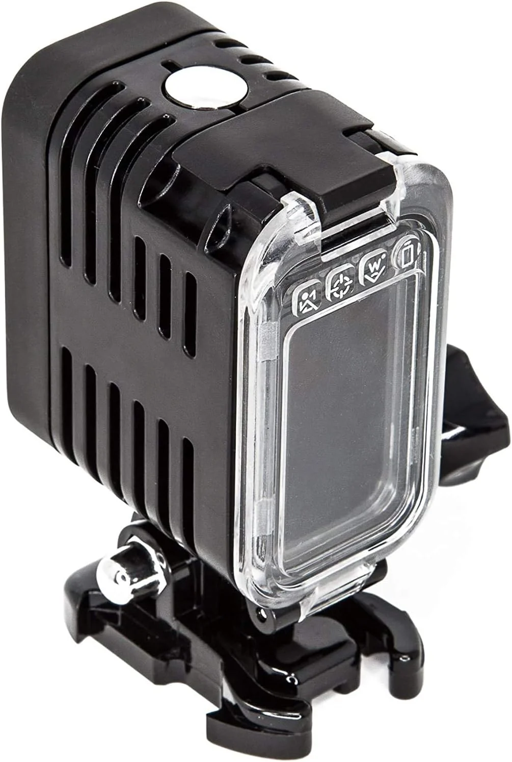 چراغ LED فوق العاده قوی و چند منظوره با زاویه دید عریض Ultimaxx با نورپردازی 40 متری زیر آب برای دوربین های GoPro Hero 5/6/7/8/9/10/12 & 13 MAX 360 و DJI Osmo Action به همراه باتری قابل شارژ