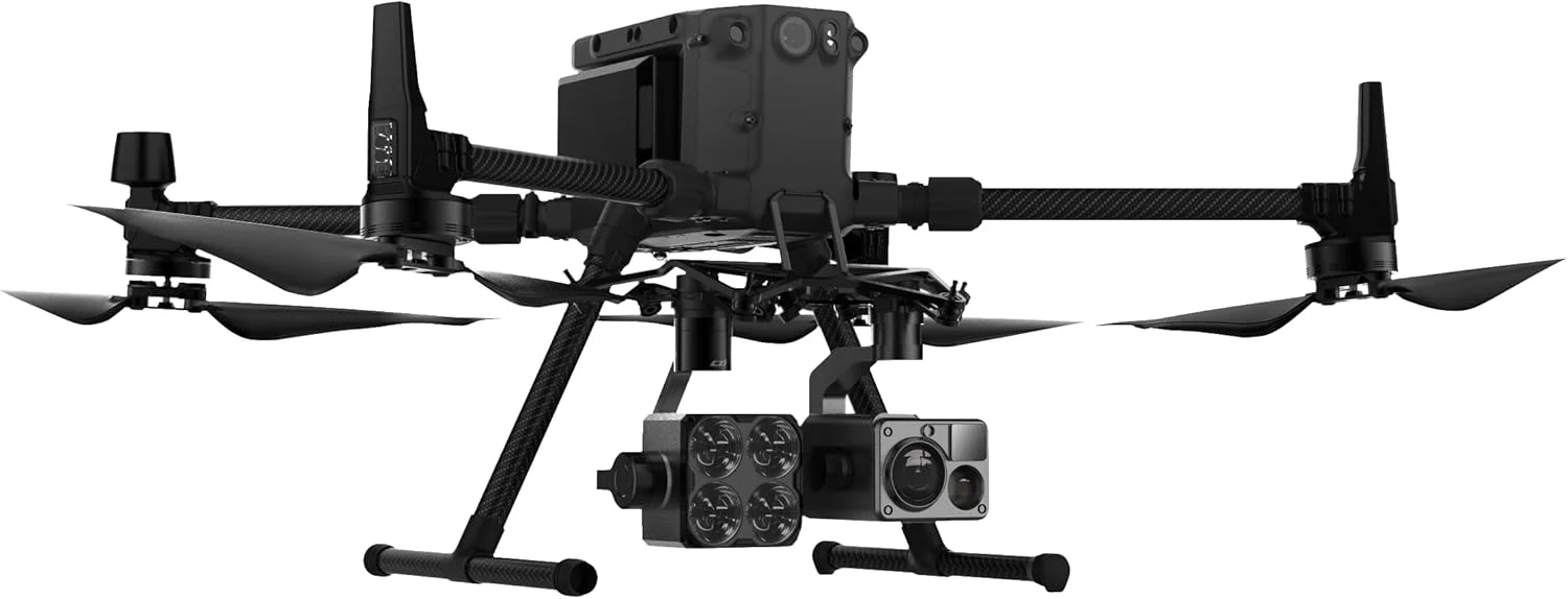 چراغ جستجوی گیمبال GL 60 Plus برای DJI M300/350 RTK، 700 گرم، روشنایی منطقه 1225 متر مربع، 13400 لومن، نور بارق 60-120 وات