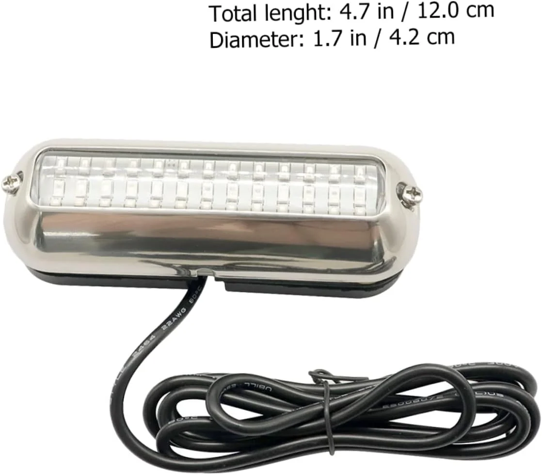 چراغ زیرآبی LED استیل ضد زنگ GALPADA برای قایق، مناسب برای ماهیگیری و جشن عروسی