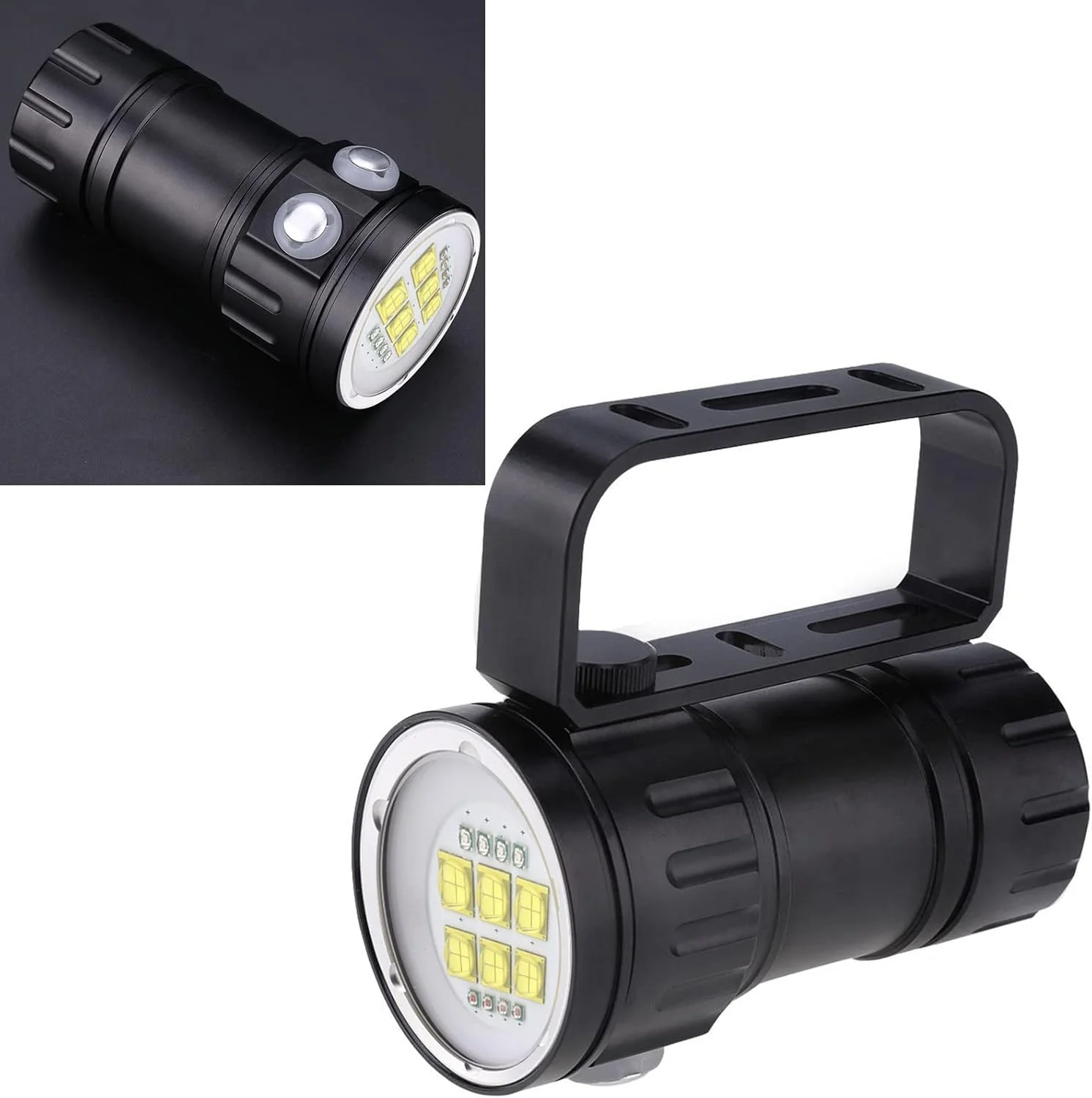 چراغ قوه غواصی LED شیک، چراغ عکاسی زیر آب نور قرمز آبی سفید، عمر طولانی، عملکرد خوب، ظاهر شیک چراغ قوه غواصی LED شیک، چراغ عکاسی زیر آب نور قرمز آبی سفید، عمر طولانی، عملکرد خوب، ظاهر شیک