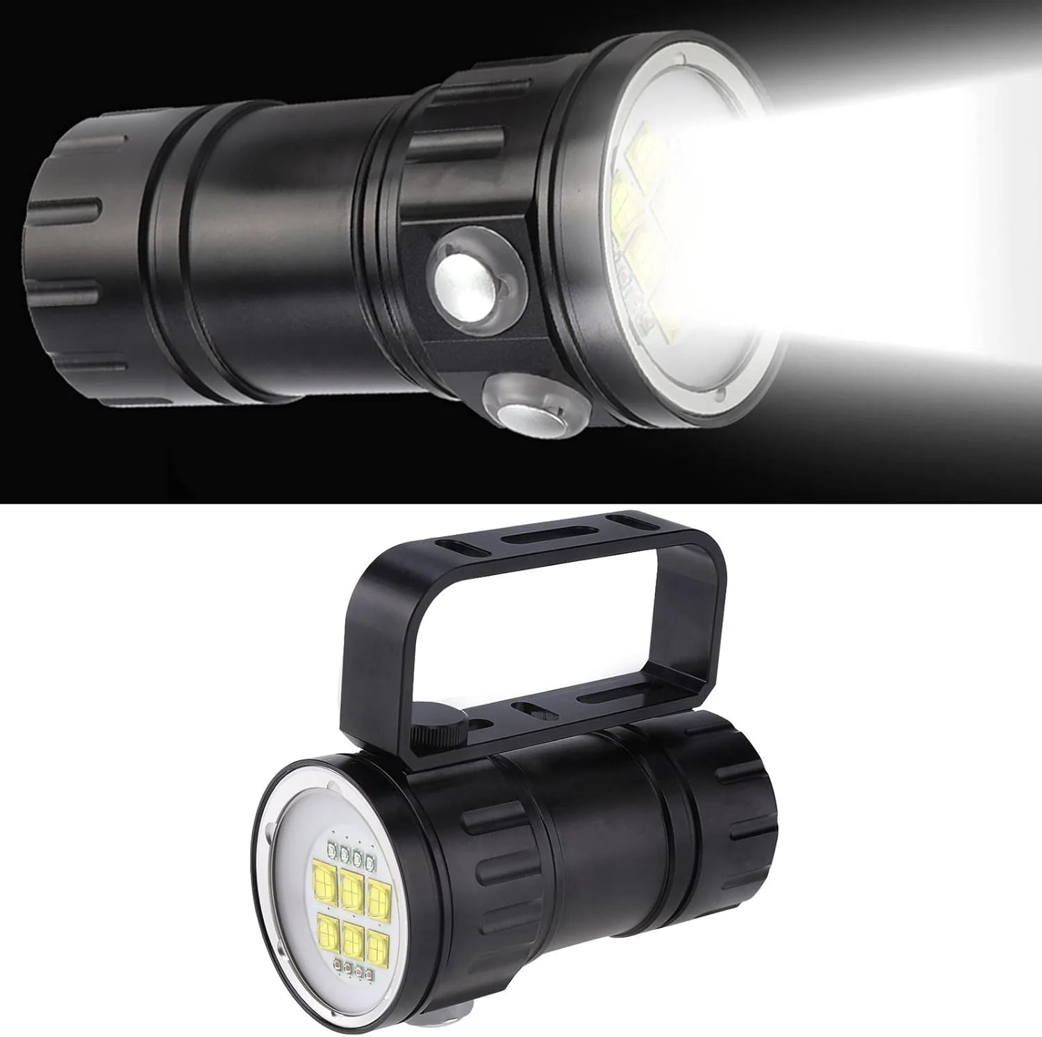 چراغ قوه غواصی LED شیک، چراغ عکاسی زیر آب نور قرمز آبی سفید، عمر طولانی، عملکرد خوب، ظاهر شیک چراغ قوه غواصی LED شیک، چراغ عکاسی زیر آب نور قرمز آبی سفید، عمر طولانی، عملکرد خوب، ظاهر شیک