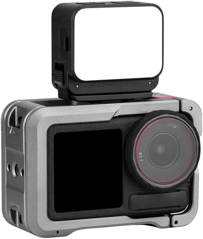 نور ویدئویی دوربین اکشن IPX4 ضد آب با اتصال مغناطیسی، سه دمای رنگی و روشنایی 150 لوکس به همراه کفشک سرد نور ویدئویی دوربین اکشن IPX4 ضد آب با اتصال مغناطیسی، سه دمای رنگی و روشنایی 150 لوکس به همراه کفشک سرد