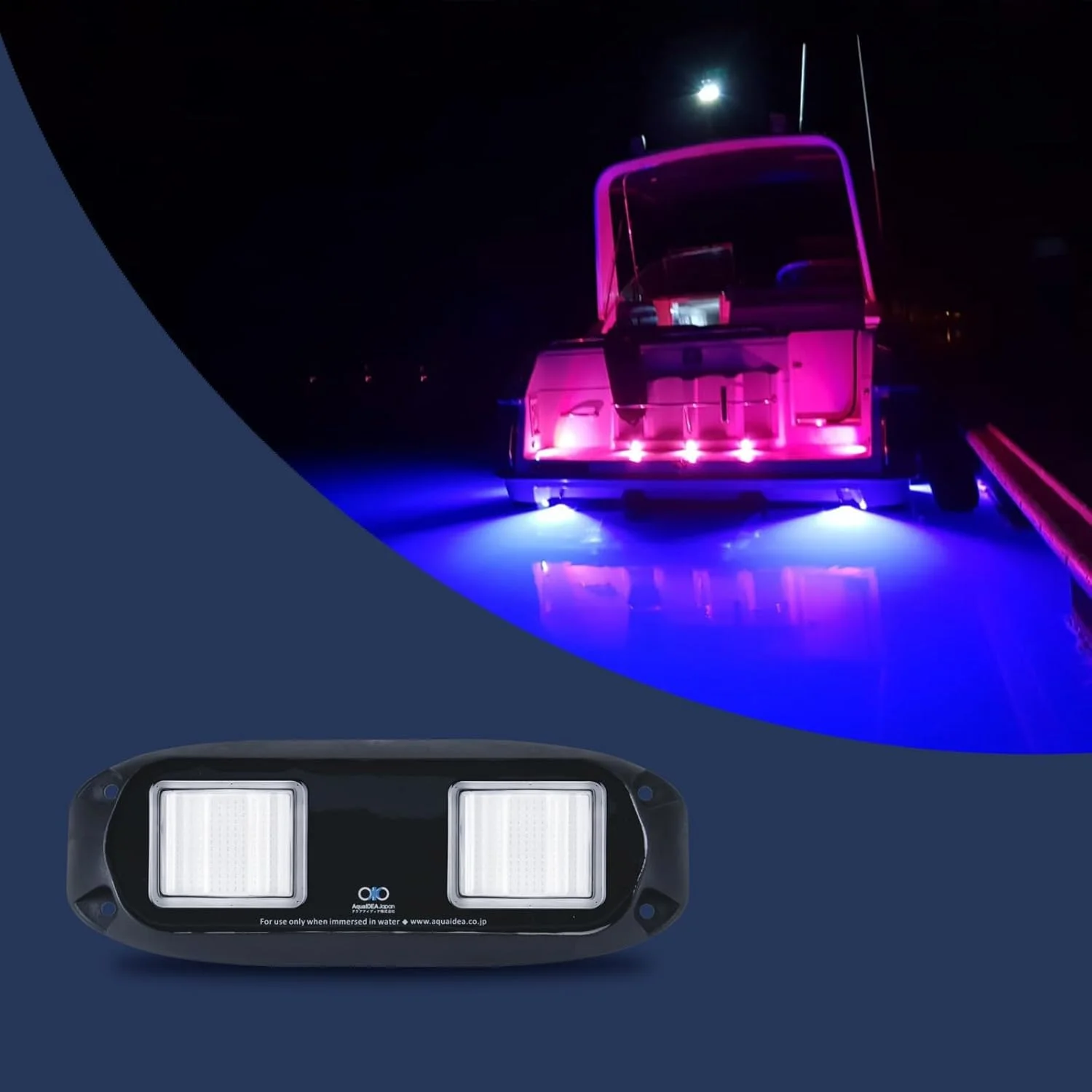 چراغ زیرآبی ترانسوم مدل JB40W ساخت ژاپن، با فناوری COB LED، ولتاژ 9-32V، استاندارد IP68، نصب آسان، +4500 لومن (بدنه مشکی، رنگ نور سفید گرم) چراغ زیرآبی ترانسوم مدل JB40W ساخت ژاپن، با فناوری COB LED، ولتاژ 9-32V، استاندارد IP68، نصب آسان، +4500 لومن (بدنه مشکی، رنگ نور سفید گرم)