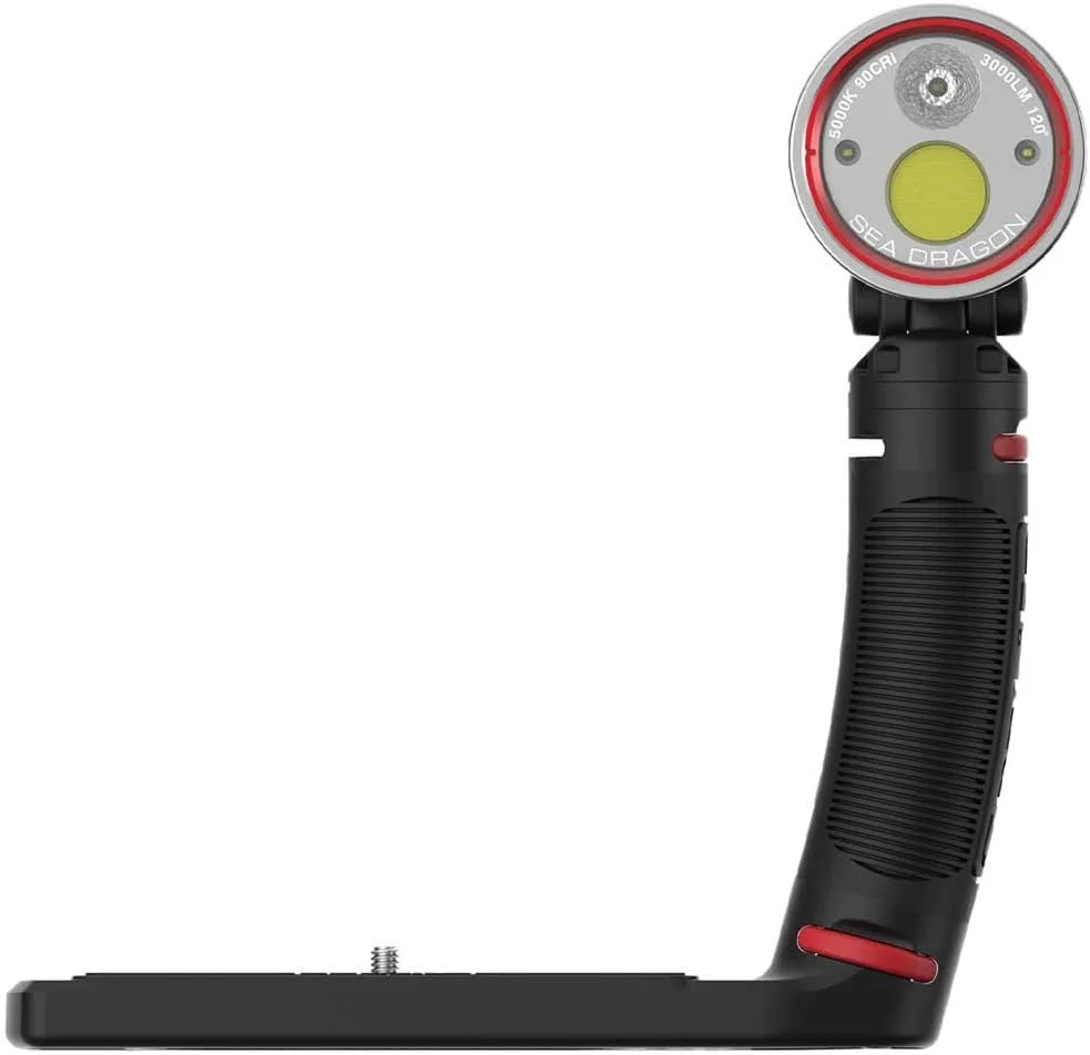 چراغ غواصی و فیلمبرداری زیر آب SeaLife Sea Dragon 3000SF Pro Dual Beam Compact با نور ال ای دی COB و دو زاویه نور (SL679)