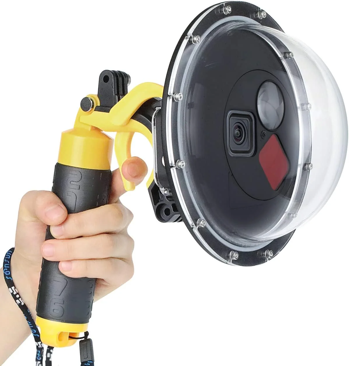 پورت Dome SOONSUN برای GoPro Hero 5 6 7 Black، لنز Dome زیر آب با محفظه ضد آب دارای فیلتر قرمز قابل تعویض داخلی، فیلتر ماکرو 10x Close-up و حالت استاندارد