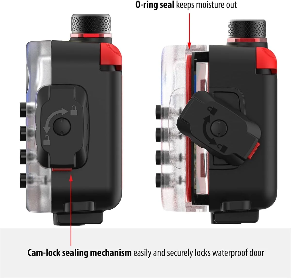 محفظه زیرآبی گوشی هوشمند SeaLife SportDiver Ultra - غواصی تا عمق 40 متر، عکاسی ضد آب، کنترل آسان دوربین، با هشدارهای نشت، مناسب برای اکثر گوشی ها محفظه زیرآبی گوشی هوشمند SeaLife SportDiver Ultra - غواصی تا عمق 40 متر، عکاسی ضد آب، کنترل آسان دوربین، با هشدارهای نشت، مناسب برای اکثر گوشی ها