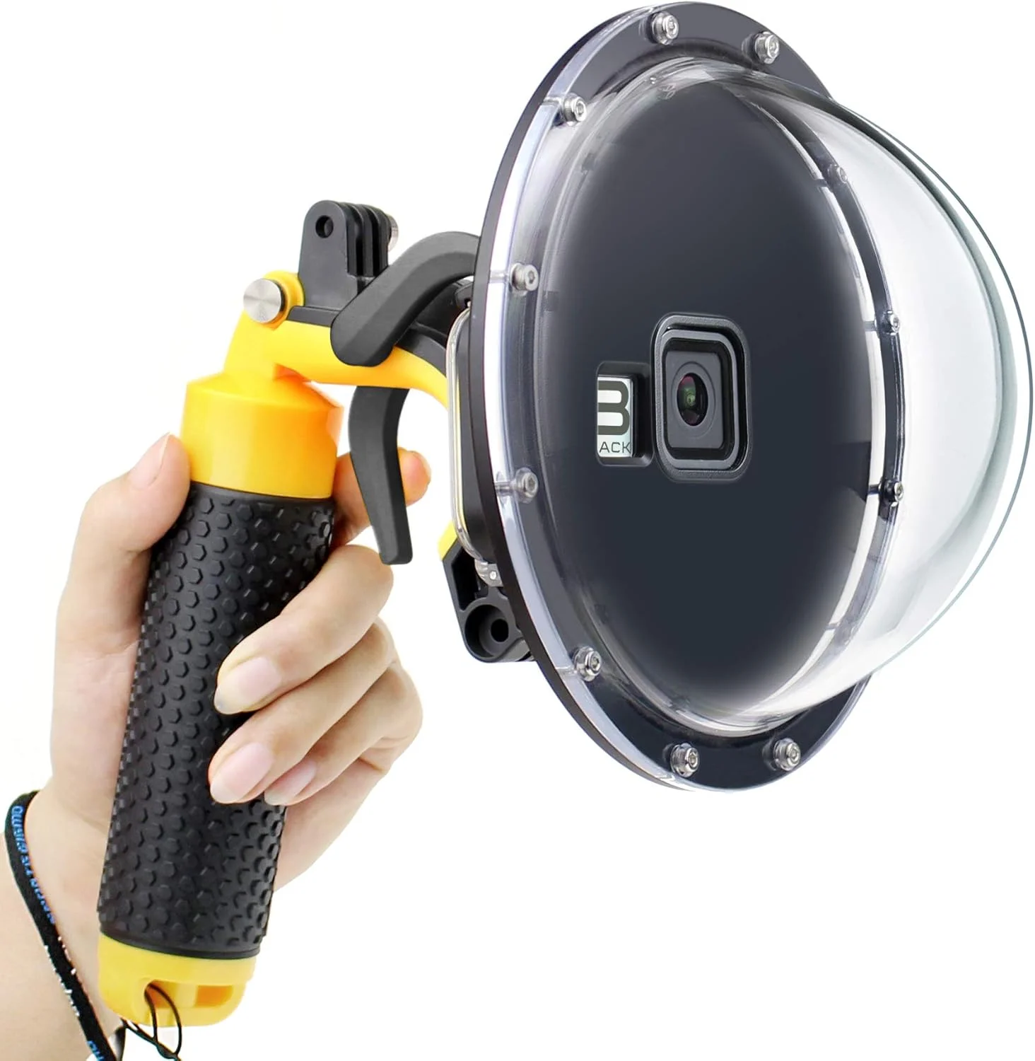 پورت Dome GEPULY برای GoPro Hero 8 Black، لنز پورت Dome با محفظه ضد آب، شاتر و دستگیره شناور برای عکاسی در زیر آب و غواصی Hero 8 Black