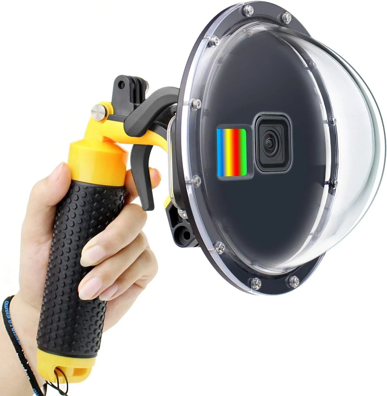 پورت دام GEPULY برای GoPro Hero 9 10 11 12 13 Black - محفظه ضد آب زیر آب + دسته شناور + لوازم جانبی ماشه برای دوربین های اکشن GoPro