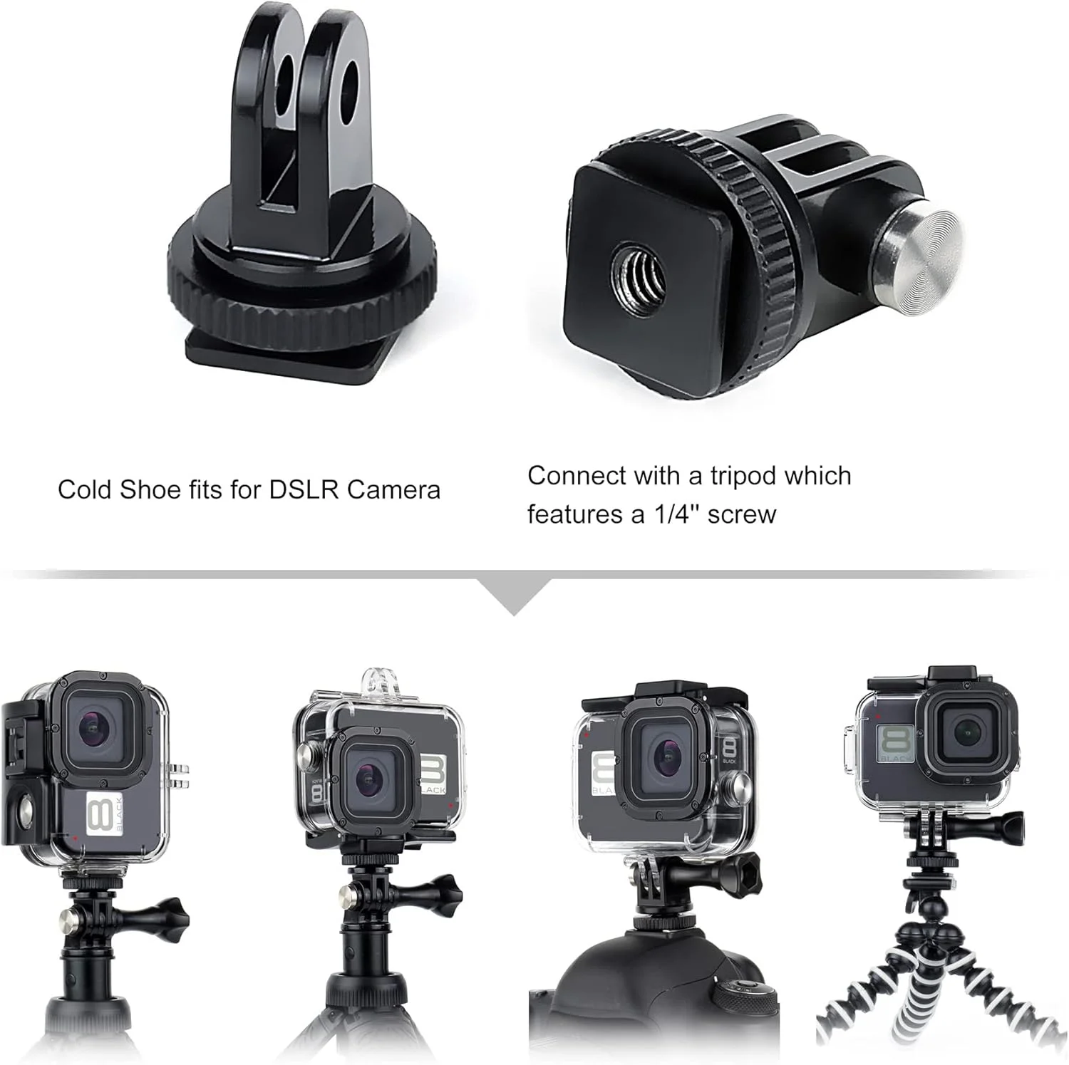 محفظه ضد آب GEPULY برای GoPro Hero 8 Black به همراه فیلتر غواصی 4 عددی، محفظه غواصی زیر آب 60 متری با فیلترهای قرمز، قرمز روشن، سرخابی و کلوزآپ برای دوربین GoPro Hero 8 Black محفظه ضد آب GEPULY برای GoPro Hero 8 Black به همراه فیلتر غواصی 4 عددی، محفظه غواصی زیر آب 60 متری با فیلترهای قرمز، قرمز روشن، سرخابی و کلوزآپ برای دوربین GoPro Hero 8 Black