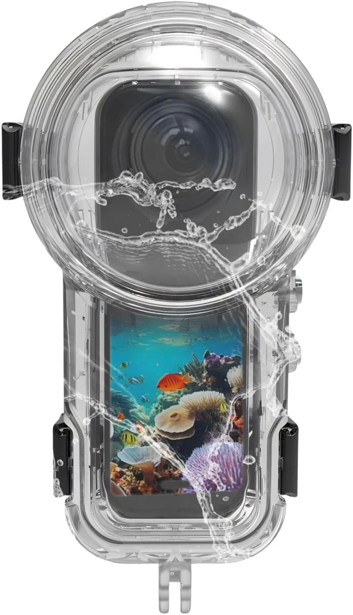 محفظه ضدآب Fotoleey برای Insta360 X5 – محفظه غواصی 60 متری، همراه با کیف حمل و درج های ضد مه – برای غواصی سطحی، شنا، موج سواری – محافظت ضد ضربه و ضد نشت محفظه ضدآب Fotoleey برای Insta360 X5 – محفظه غواصی 60 متری، همراه با کیف حمل و درج های ضد مه – برای غواصی سطحی، شنا، موج سواری – محافظت ضد ضربه و ضد نشت